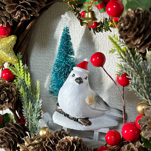 シマエナガのクリスマスリース 売買されたオークション情報 落札