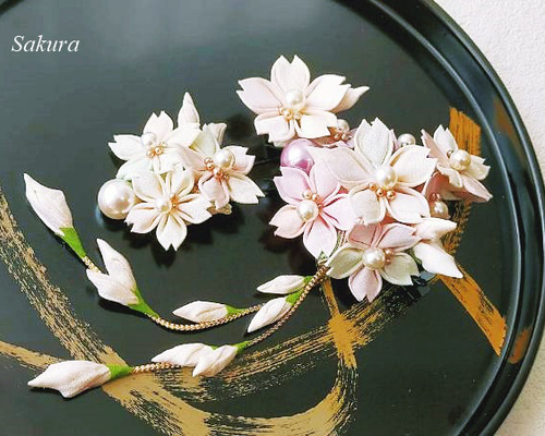 つまみ細工髪飾り　haru【大幅値下げ中♡】ページ b4f5a9e93df73e00c8838879b2ed74