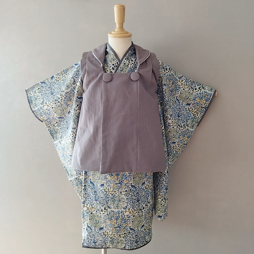 【ぴこさん専用】七五三・3歳男の子 リバティ ハンドメイド 被布・着物セット ぴこさん専用】七五三・3歳男の子 リバティ ハンドメイド 被布