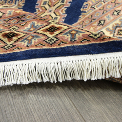 新品　受け継がれる手織り伝統工芸品　高級ラグ美しいディープブルーパキスタン手織り絨毯　155x258cm　＃685 7枚目の画像