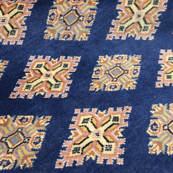 新品　受け継がれる手織り伝統工芸品　高級ラグ美しいディープブルーパキスタン手織り絨毯　155x258cm　＃685 5枚目の画像