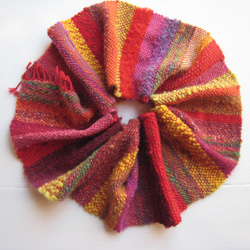 毛糸の手織りマフラー209 8枚目の画像