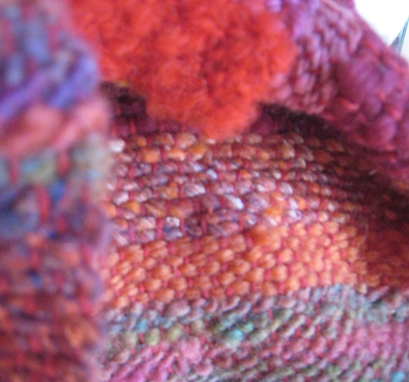 毛糸の手織りマフラー209 10枚目の画像