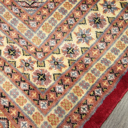新品　伝統工芸品　手織り高級ラグ　艶々ふかふかなパキスタン手織り絨毯　196x251cm　＃270 7枚目の画像