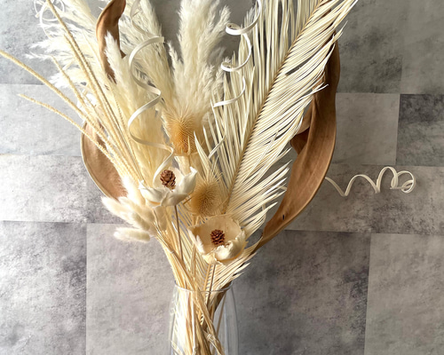 ドライフラワー リース シャビーシック ホワイト インテリア 雑貨 ドライフラワー リース シャビーシック ホワイト インテリア 雑貨