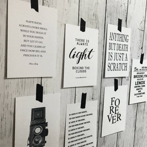 クリスマス♡モノトーンポスター&ポストカード 北欧 ポスト カード