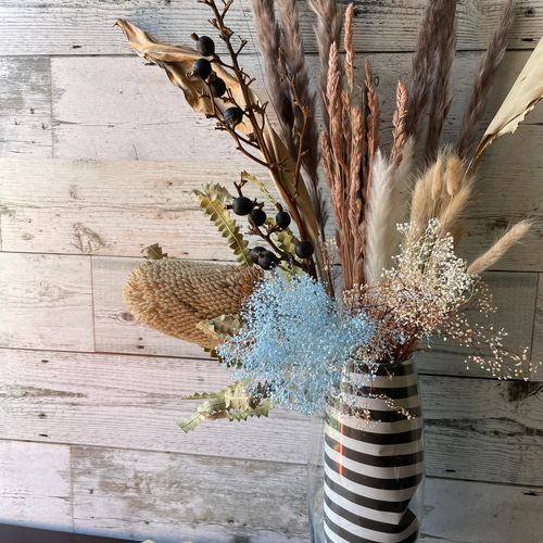 ドライフラワー インテリア アンティークブラウンのデコレーション