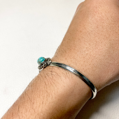 ソノラン ターコイズ トルコ石 シルバーバングル ターコイズバングル