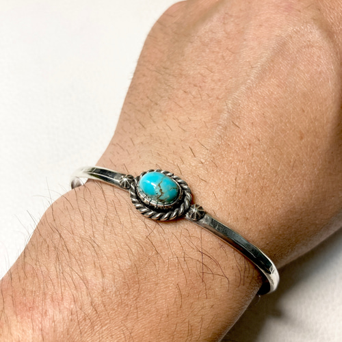 ソノラン ターコイズ トルコ石 シルバーバングル ターコイズバングル