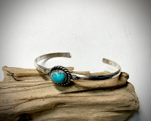 ソノラン ターコイズ トルコ石 シルバーバングル ターコイズバングル