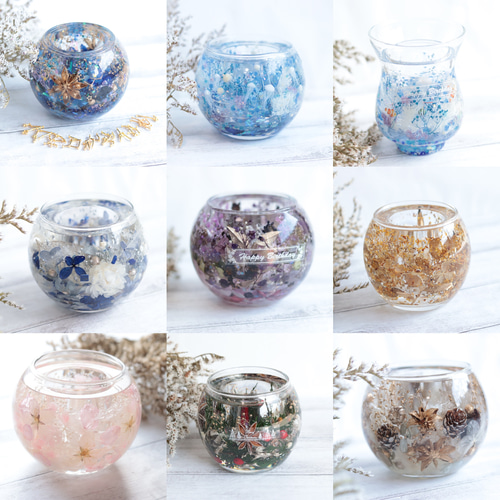 アロマストーン・キューブ付】「選べるラベル」キャンドルホルダー