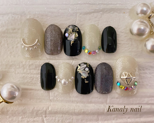 ネイルチップ・付け爪 KURO 楽天市場】ネイルチップ ショート 24枚 黒 付け爪 短め 可愛い