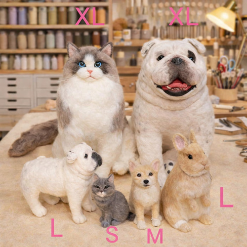 羊毛フェルト そっくり ペット オーダーメイド｜写真から作る ペット