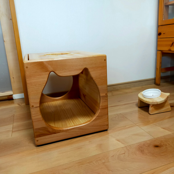 ねこねこハウスツール（アルダー） 天井　パイン材 　高