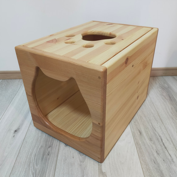 ねこねこハウスツール（アルダー） 天井　パイン材 　高