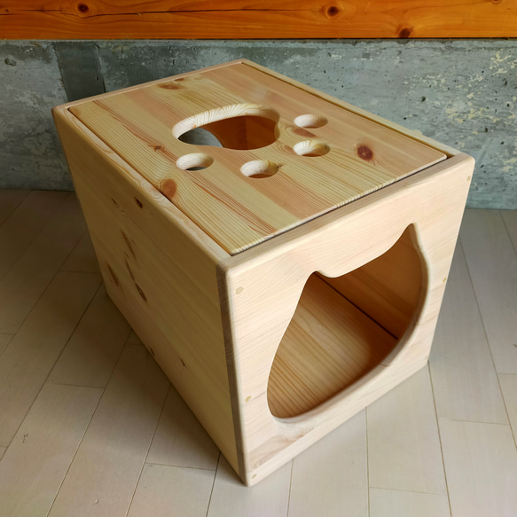 ねこねこハウスツール（アルダー） 天井　パイン材 　高