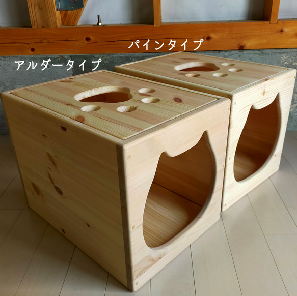 ねこねこハウスツール（アルダー） 天井　パイン材 　高