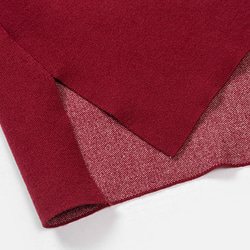紅色 日系復古和服款針織開衫 改良國風玫瑰提花厚實毛衣外套 (不含腰帶) 第4張的照片
