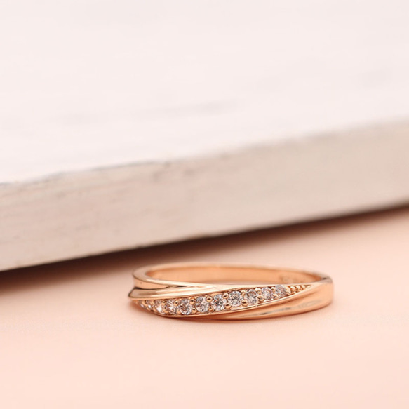 AOI Jewel 指輪 アクセサリー エンゲージ リング レディース 結婚指輪 ジルコニア 2枚目の画像