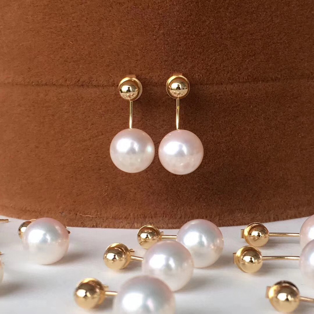 特価タイムセール あこや真珠 2wayピアスk18 ピアス（スタッド・一粒