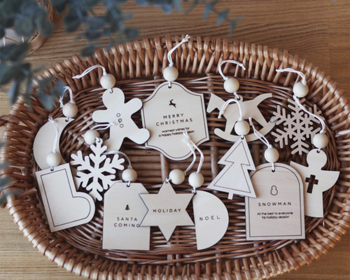 オーナメント Xmas オーナメント（ギフト） 約15×13cm｜アミブルージュ