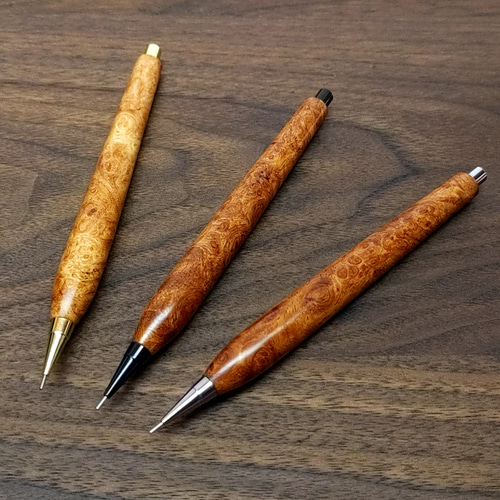 花梨瘤杢 シャープペンシル ペン・筆記用具 工房 TAISHI 通販｜Creema