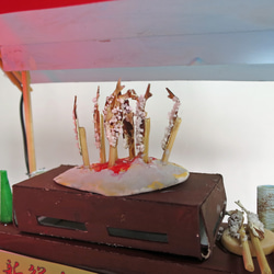 「赤ちょうちん」　あゆ焼　完成モデル　ジオラマ　ミニチュア　 5枚目の画像