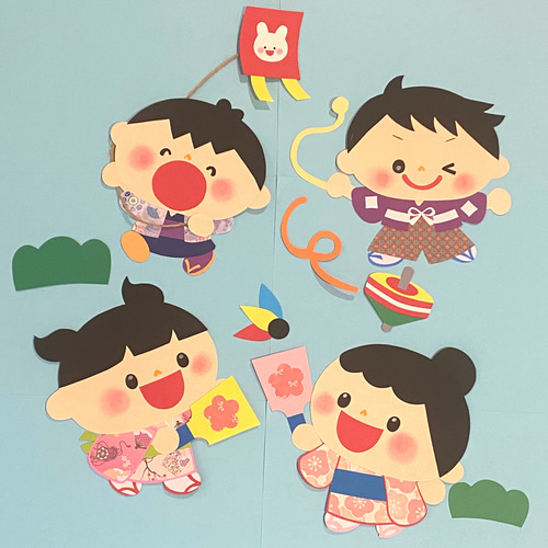 羽子板と凧 お正月