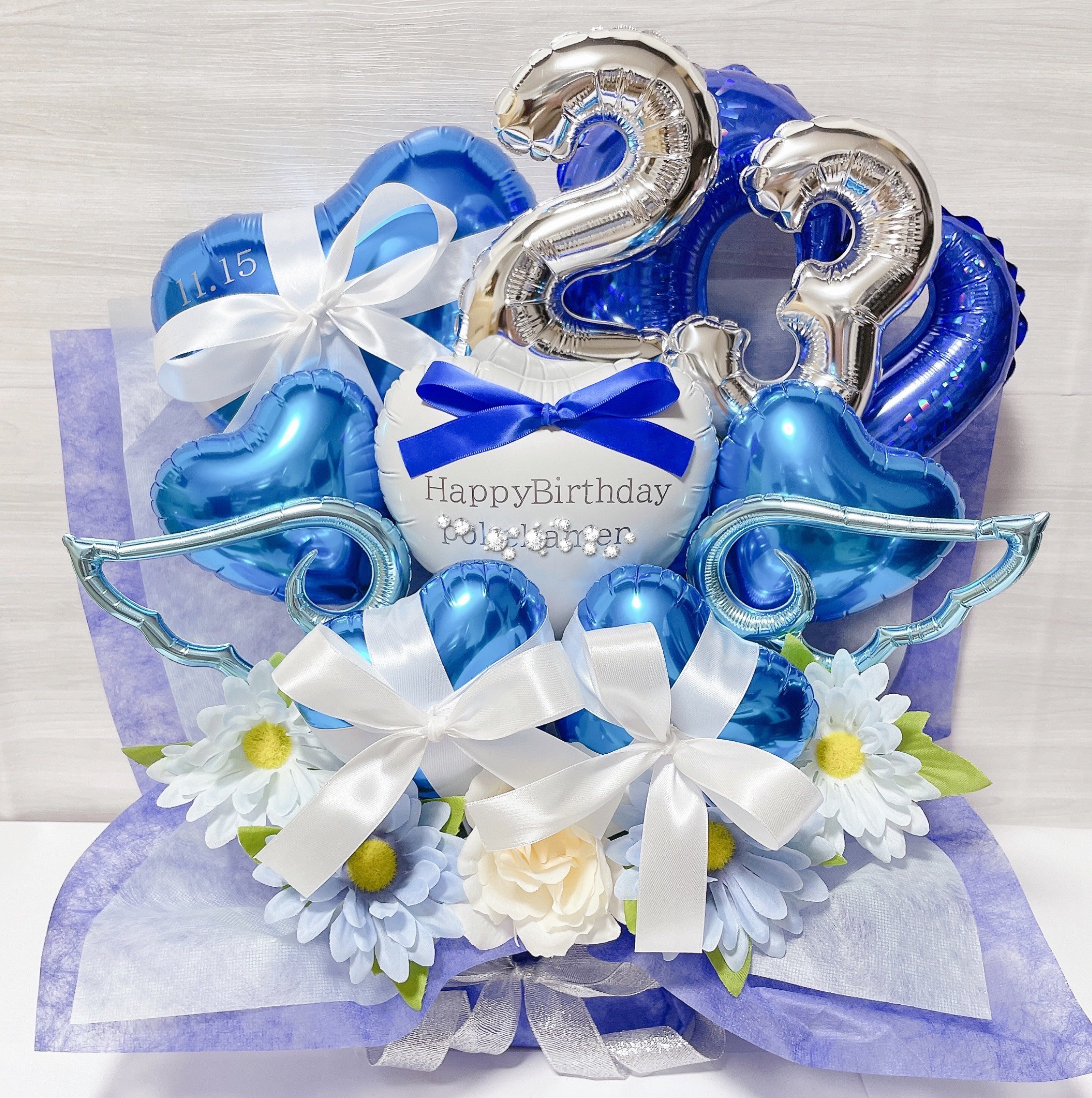 バルーンギフト　バルーンアレンジ 結婚祝い　誕生日　生誕祭　推し　開店祝い　ギフト　プレゼント　バルーン