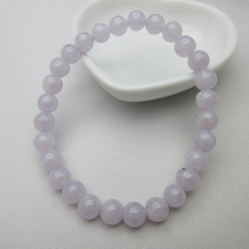 天然A貨翡翠】/【天然翡翠ブレスレット】/size(約16.5㎝)/玉size(6.5