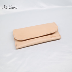 ヌメ革 お札ケース（ナチュラル色）【送料無料】 3枚目の画像