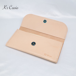 ヌメ革 お札ケース（ナチュラル色）【送料無料】 7枚目の画像