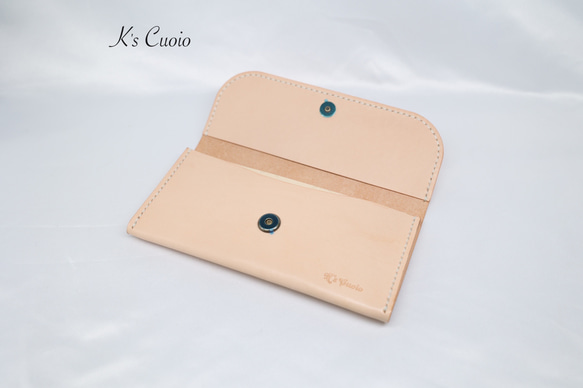 ヌメ革 お札ケース（ナチュラル色）【送料無料】 7枚目の画像