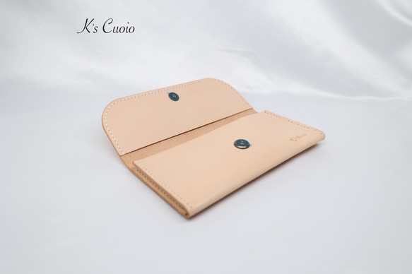 ヌメ革 お札ケース（ナチュラル色）【送料無料】 2枚目の画像