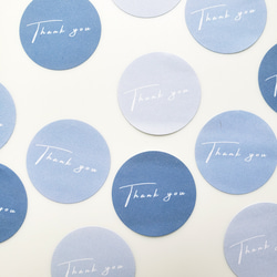 サンキューシール ブルーセット48枚 シール・ステッカー sejelgwi