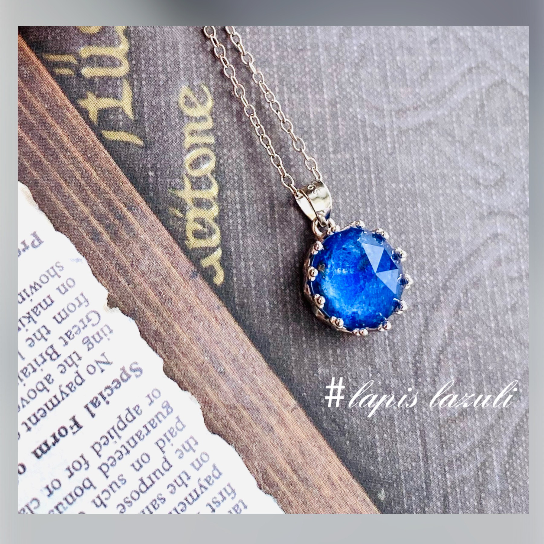 lapis lazuli 「幸運を招く石」 925ネックレス❇︎プレゼント❇︎結婚 ...