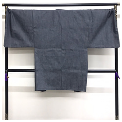 美品　デニム　特大サイズ　綿　裄77　身丈100　創作　羽織　男物 5枚目の画像