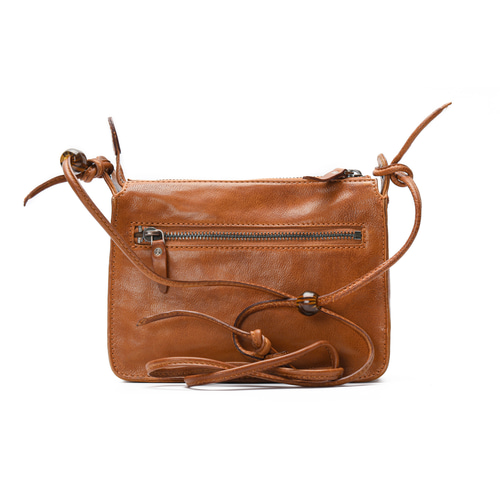 エンリーベグリン レザー ポシェット アイボリー × ブラウン サコッシュ リアルスタイル REAL STYLE お財布ポシェット 本革 ショルダーバッグ