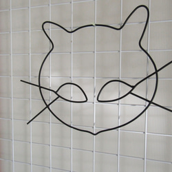 黒猫の飾り物（ワイヤー製） 2枚目の画像