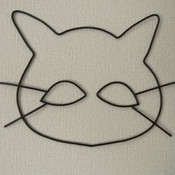 黒猫の飾り物（ワイヤー製） 1枚目の画像
