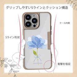 iPhone15/iPhone15Pro/iPhone15Plus/免運費 TPU風格藍花好心花圖案 第11張的照片