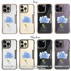 iPhone15/iPhone15Pro/iPhone15Plus/送料無料 TPU風 青い花 嬉しいニュース 花柄 5枚目の画像