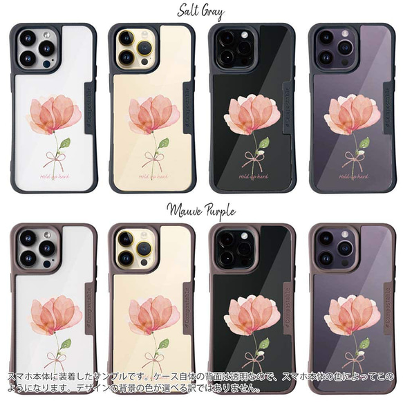 iPhone15/iPhone15Pro/免運費 TPU風格粉紅花朵克服困難花卉圖案 第6張的照片