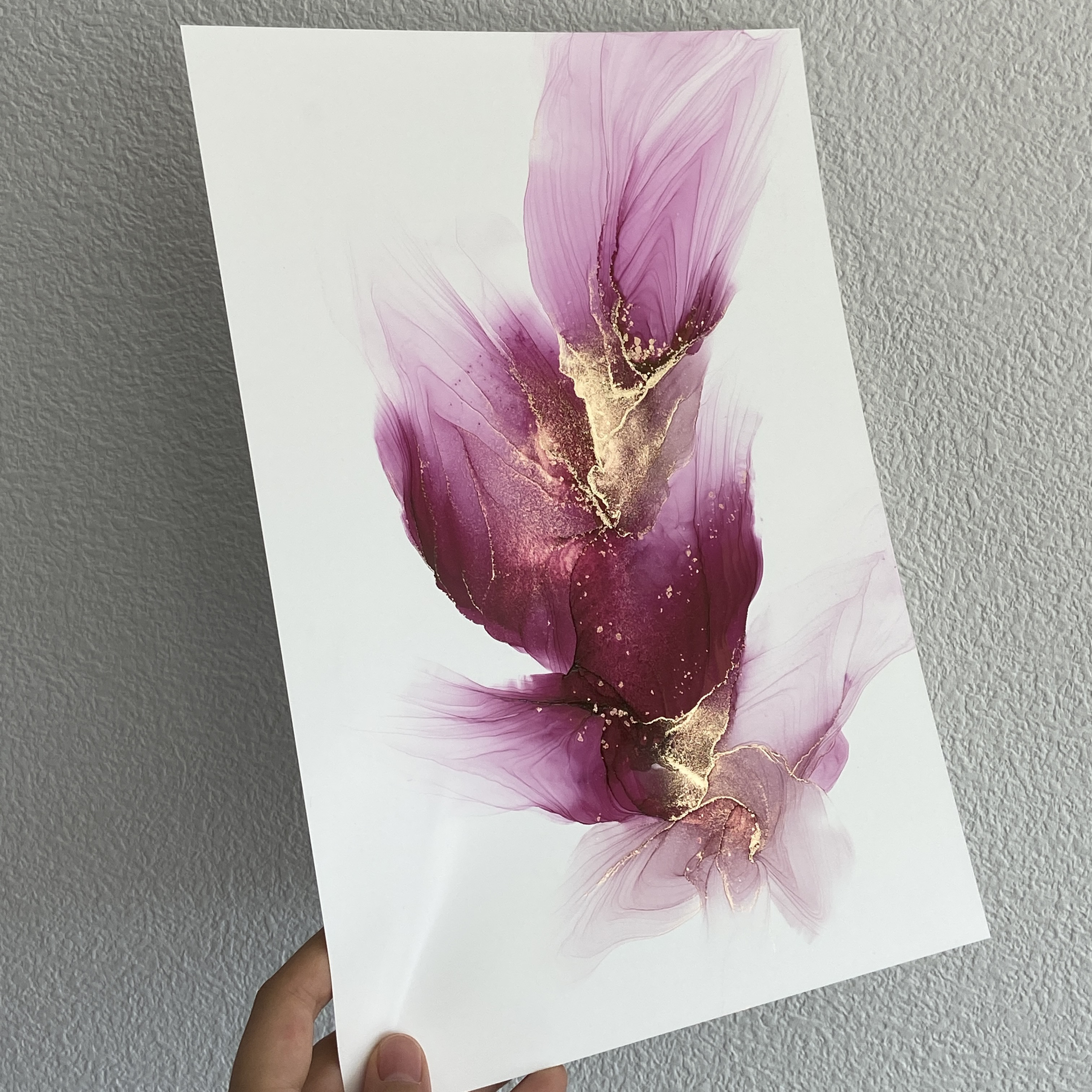 アルコールインクアート No.A-104 ピンク ゴールド