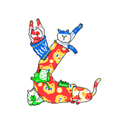 【イラストポストカード】ほいほいねこ〜まんまと“ありがとう”の形に集められたねこさんたち〜【3枚セット】 7枚目の画像