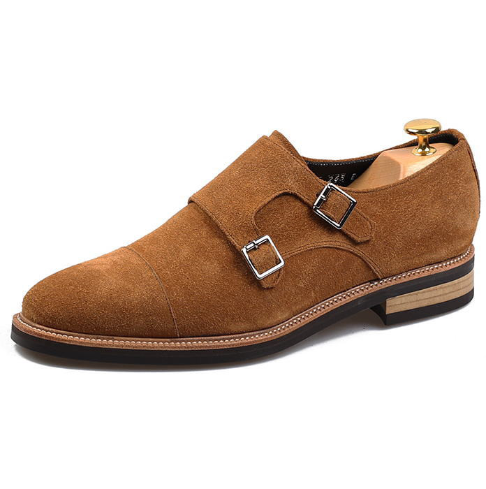 ダブルモンクレザーシューズ スエードレザーシューズ メンズシューズ 本革レザーシューズ オーダーシューズ