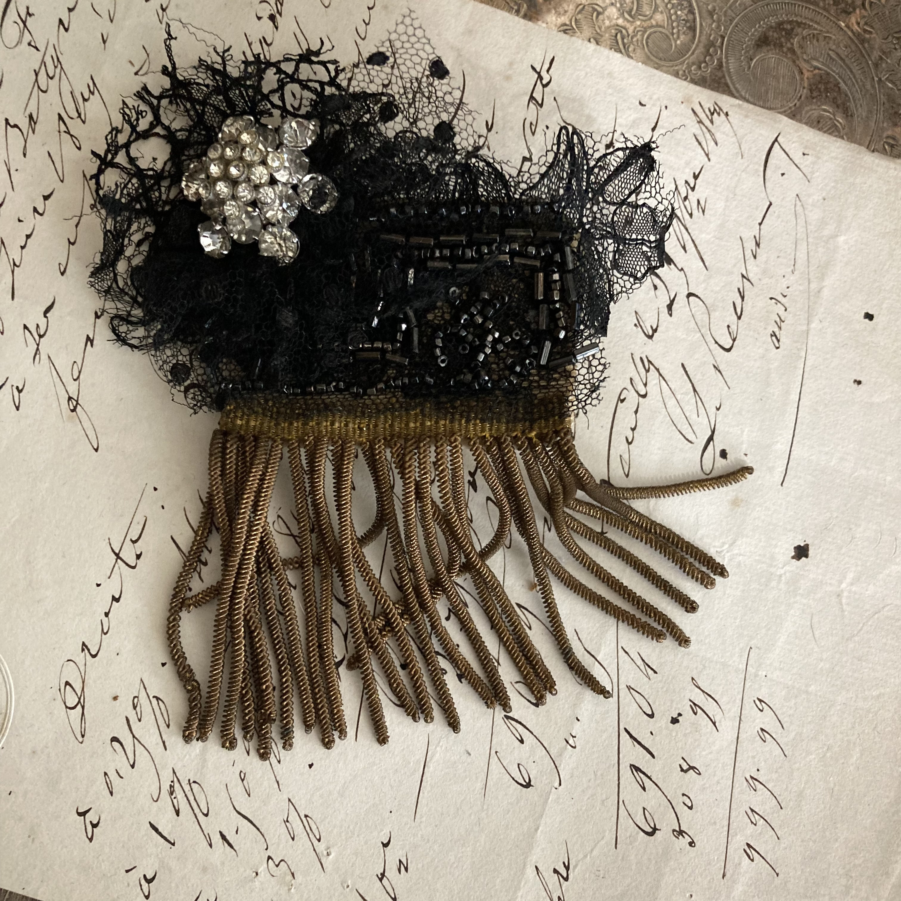 ＊秋冬限定♪フレンチゴブラン＆ベルベットなど6パッチのパンプキン型ドローストリングショルダーポシェット♪コサージュ付＊