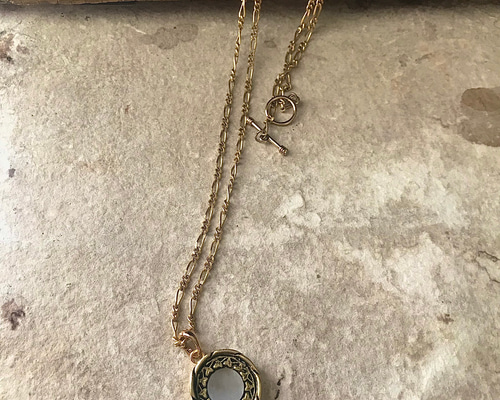【もんじろう】ネックレス アンティークボタン アクセサリー 152ea1d5135989d8600ce3e4d65d8a