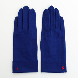 包郵【100%羊毛手套】122鈷藍色/讓你的手看起來很漂亮的手套 第3張的照片