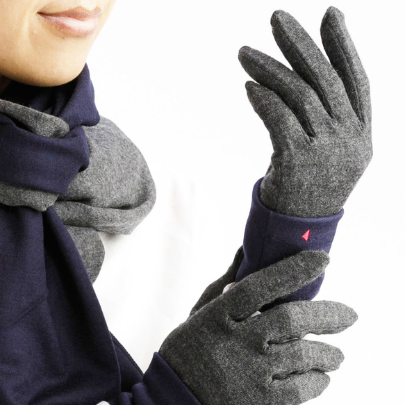 包郵【100%羊毛手套】123 希瑟灰/讓你的雙手看起來更漂亮的手套 第7張的照片
